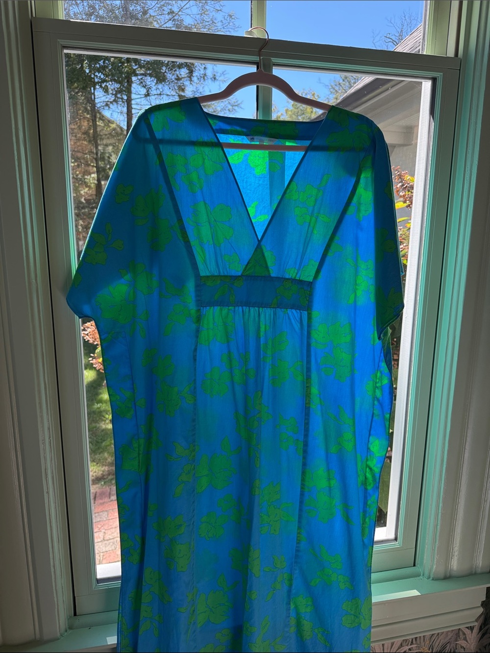 Southern Tide Journi Hour of Flowers Floral Caftan Maxi Dress / Coverup M/L